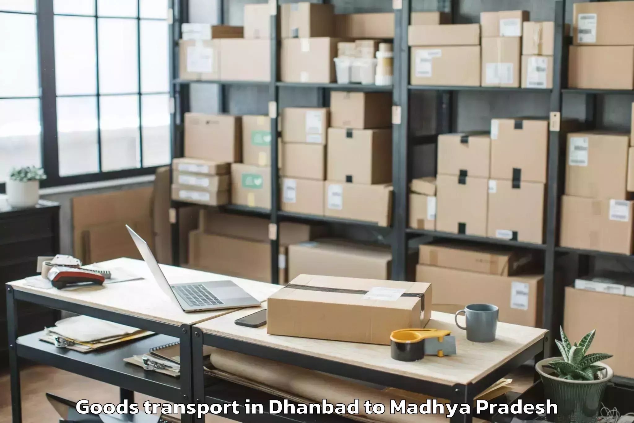 Hassle-Free Dhanbad to Pohri Goods Transport